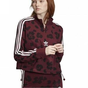 adidas Bellista‎ Allover Print Women's Sweatshirt Sz XS